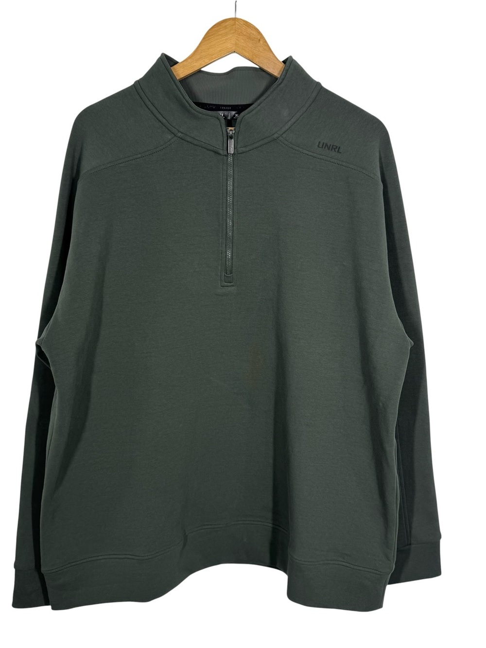 UNRL Outbound Quarter Zip Green Premium Stretch Pullover Performance Golf XL